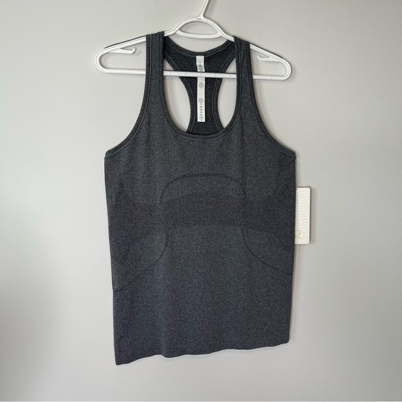Lululemon Swiftly Tech Racerback Heathered Black Size 10 - Picture 9 of 14